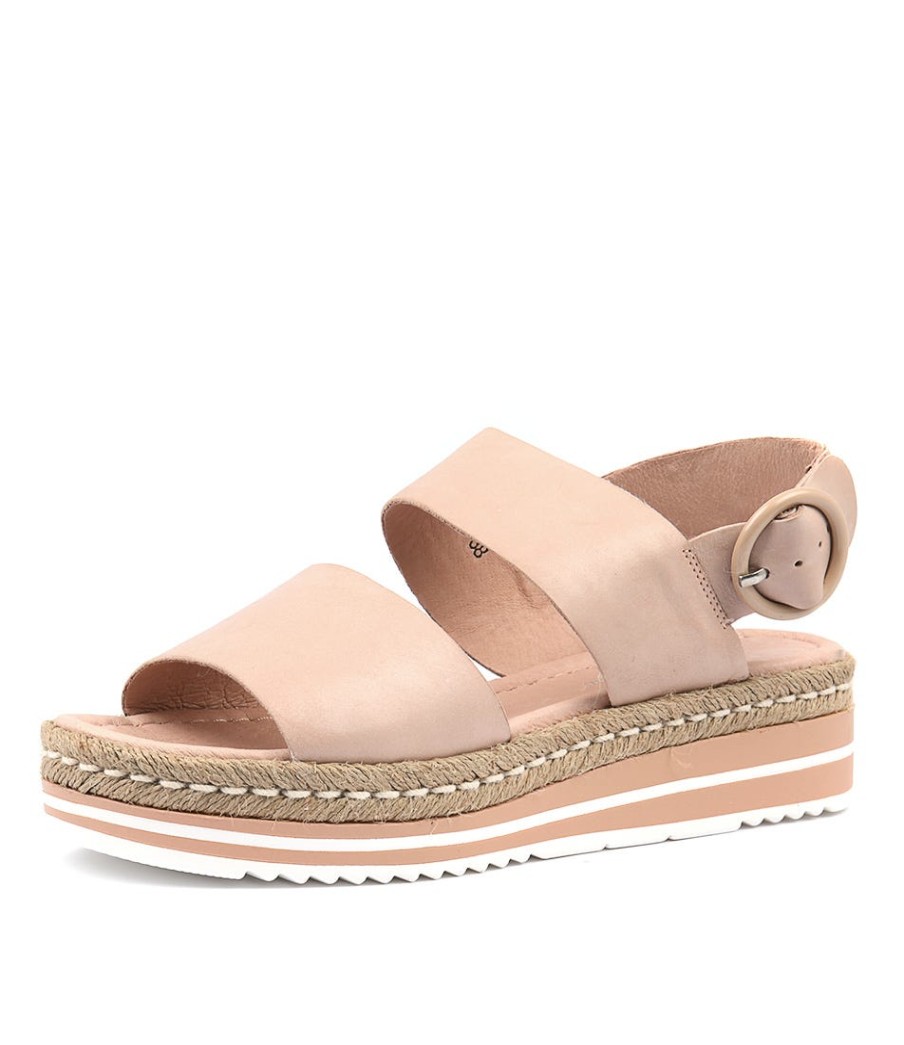 DJANGO & JULIETTE Atha Nude Leather | Espadrilles