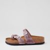 BIRKENSTOCK Mayari Lavender Oiled Leather Slides | Comfort