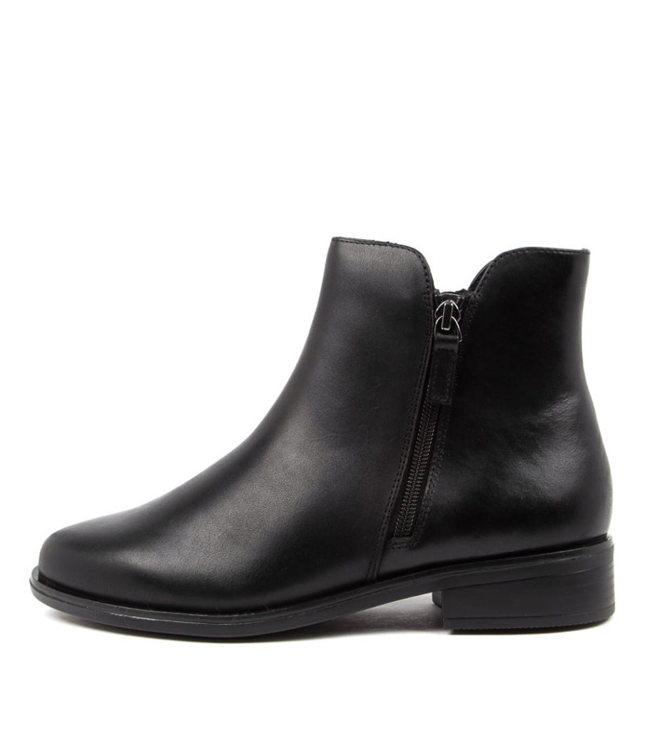 ZIERA Skylars Xf Black Leather | Boots