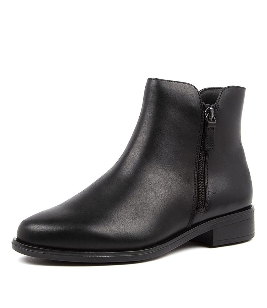 ZIERA Skylars Xf Black Leather | Boots