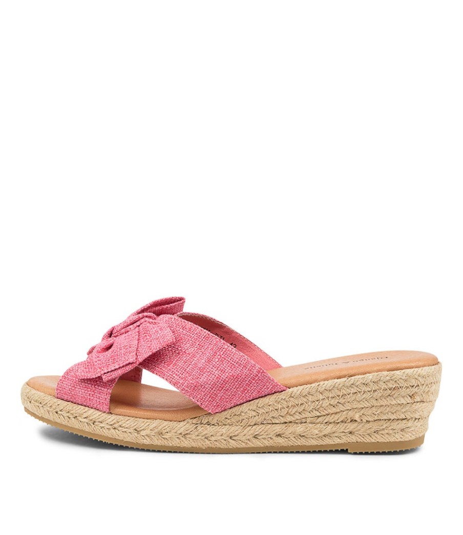 DJANGO & JULIETTE Serena Lrg Pink Fabric | Espadrilles