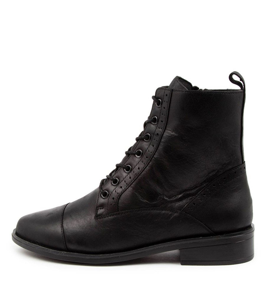 ZIERA Storm Xf Black Leather | Boots