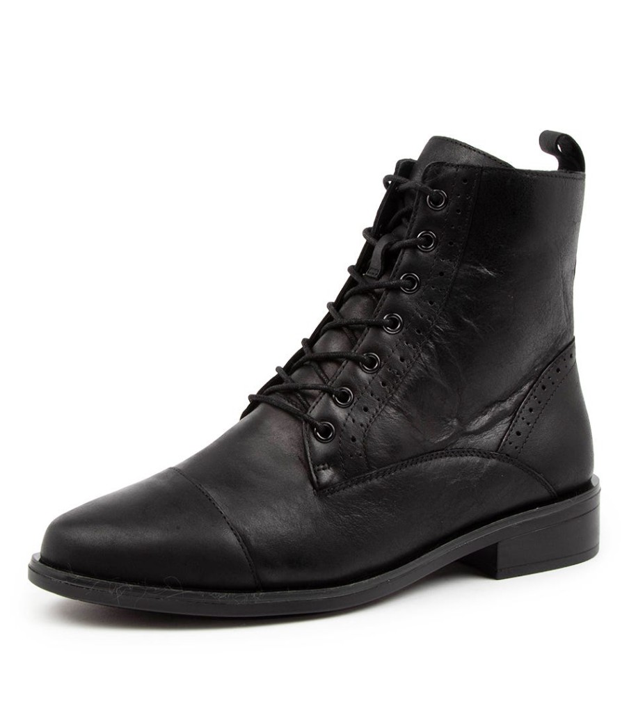 ZIERA Storm Xf Black Leather | Boots