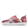 DJANGO & JULIETTE Haifa Poppy Print Leather Sneakers Ws | Sneakers