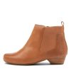 ZIERA Chelsine Xw Tan Leather Ankle Boots | Boots