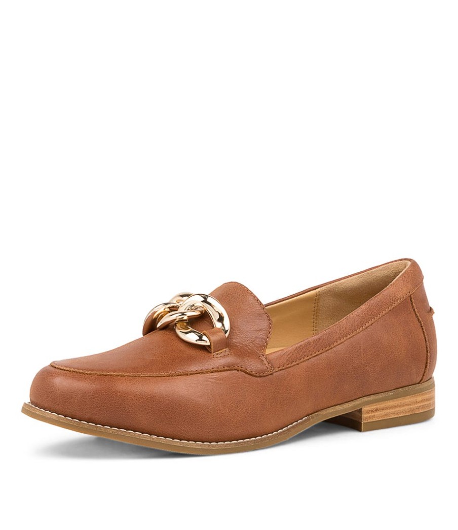 ZIERA Tamya Xf Cognac Leather Loafers | Loafers