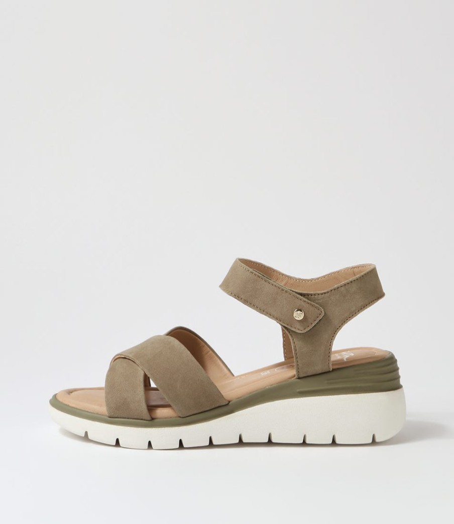 ARA Rimini 32 Pistachio Leather Sandals | Comfort