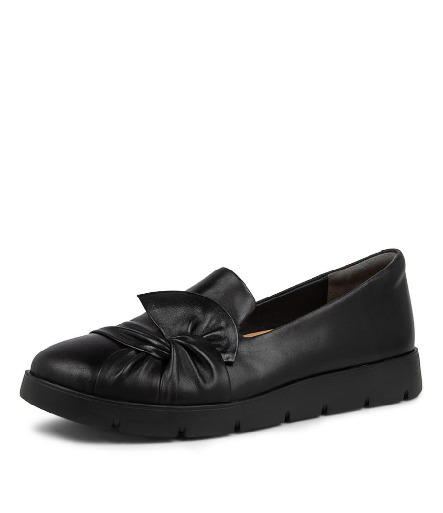 ZIERA Miless W Black Leather | Loafers