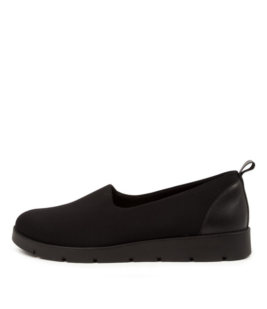 ZIERA Marian W Black Neoprn-Lea | Loafers