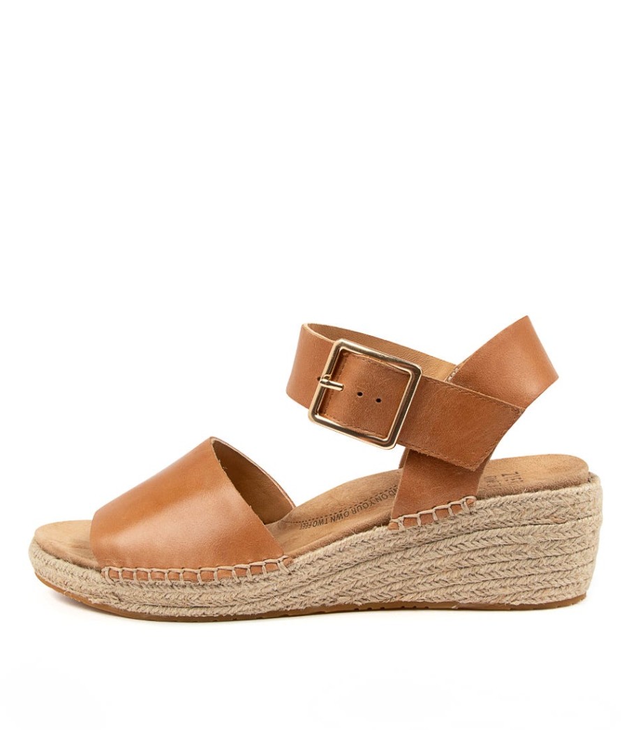 ZIERA Kraig Xw Tan Leather | Espadrilles