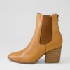 DJANGO & JULIETTE Kylor Tan Leather Ankle Boots | Boots