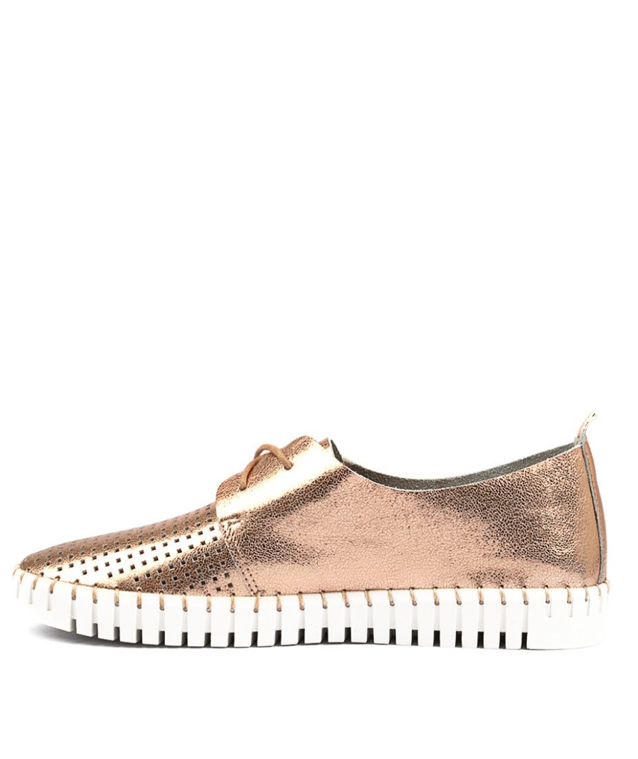 DJANGO & JULIETTE Huston Rose Gold Leather | Sneakers