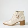 DJANGO & JULIETTE Hommes Almond Metallic Cut Leather Ankle Boots | Boots