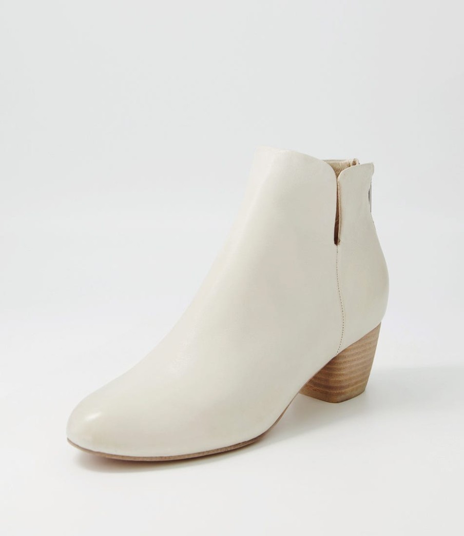 DJANGO & JULIETTE Dollars Almond Leather Ankle Boots | Boots