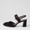 DJANGO & JULIETTE Kubens Black Suede Heels | Heels