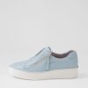 ZIERA Zikta W Denim White Leather Sneakers | Sneakers