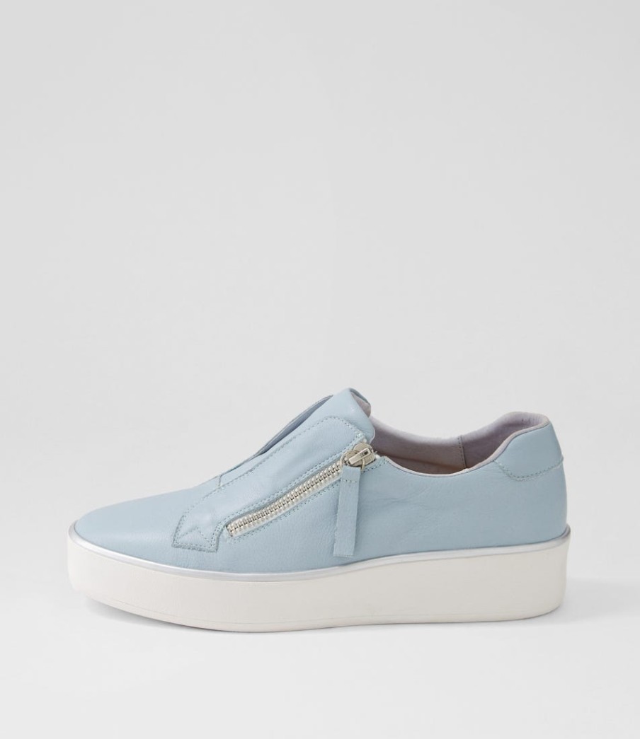 ZIERA Zikta W Denim White Leather Sneakers | Sneakers