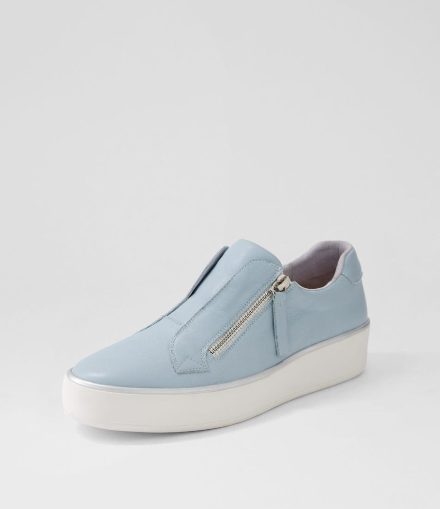 ZIERA Zikta W Denim White Leather Sneakers | Sneakers