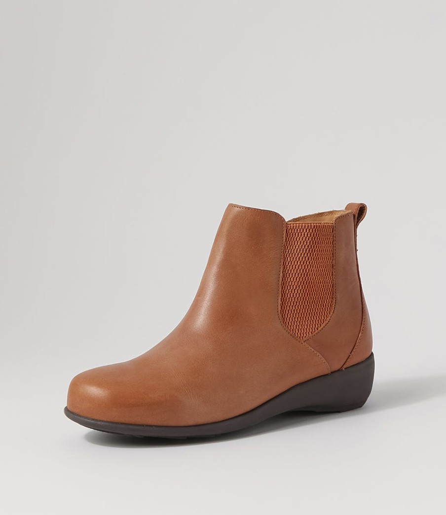 ZIERA Shanghai Xf Tan Choc Leather Chelsea Boots | Boots