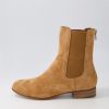 DJANGO & JULIETTE Flukie Toffee Suede Ankle Boots | Boots