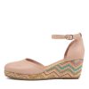 DJANGO & JULIETTE Rylaf Cafe Aztec Leather Sandals | Espadrilles