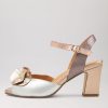 ZIERA Antonia W Metallic Multi Leather Sandals | Heels