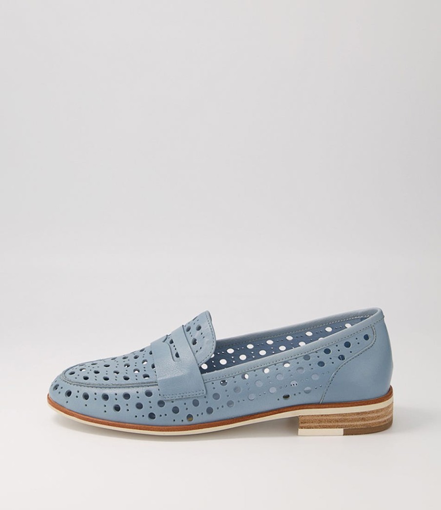 DJANGO & JULIETTE Balder Denim Leather Loafers | Loafers