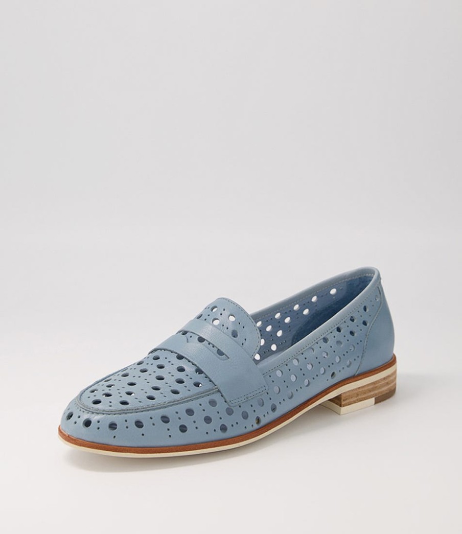 DJANGO & JULIETTE Balder Denim Leather Loafers | Loafers