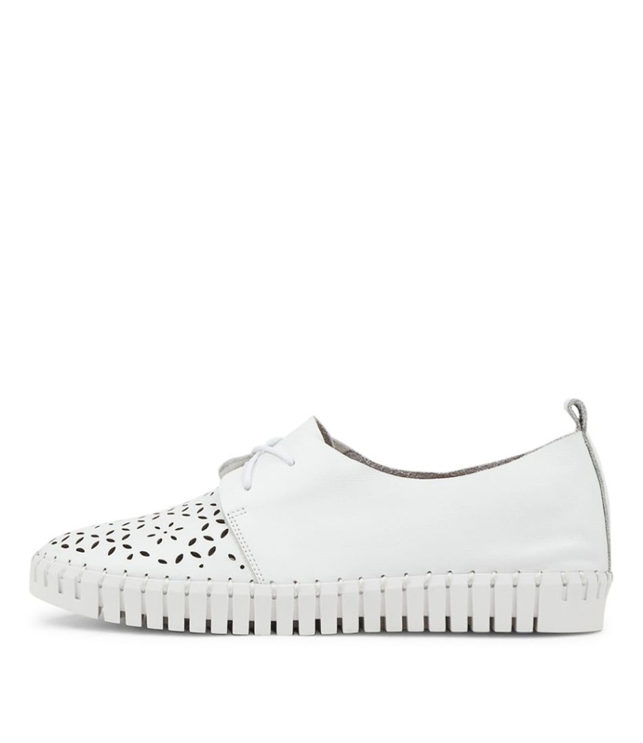 DJANGO & JULIETTE Hexter White Leather Sneakers Ws | Sneakers