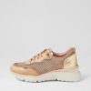 HISPANITAS Polinesia 94 Desert Platino Mesh Leather Sneakers | Sneakers