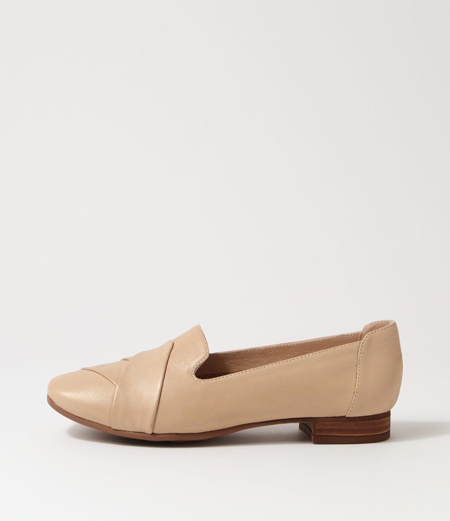 DIANA FERRARI Tilony Taupe Leather Loafers | Loafers