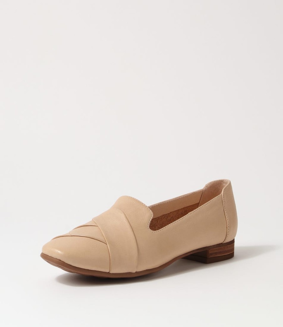 DIANA FERRARI Tilony Taupe Leather Loafers | Loafers