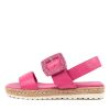 DJANGO & JULIETTE Silas Fuchsia-Leather | Espadrilles