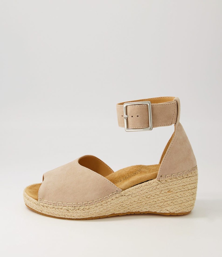 ZIERA Koen Xw Taupe Suede Espadrilles | Espadrilles