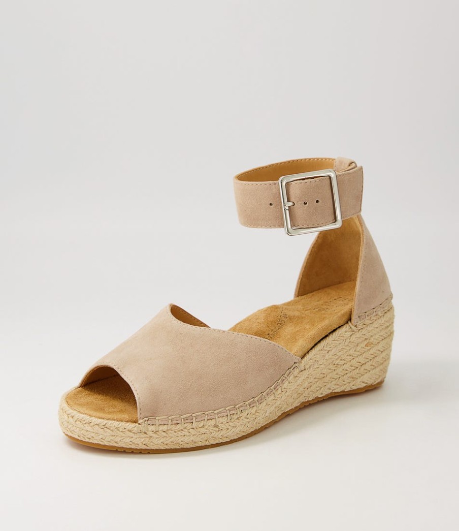 ZIERA Koen Xw Taupe Suede Espadrilles | Espadrilles