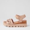 DJANGO & JULIETTE Racassy Cafe Brush Leather Sandals | Sandals