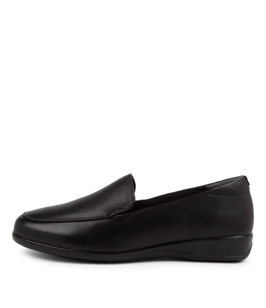 SUPERSOFT Harding2 Black Leather Slip-On Shoes | Loafers