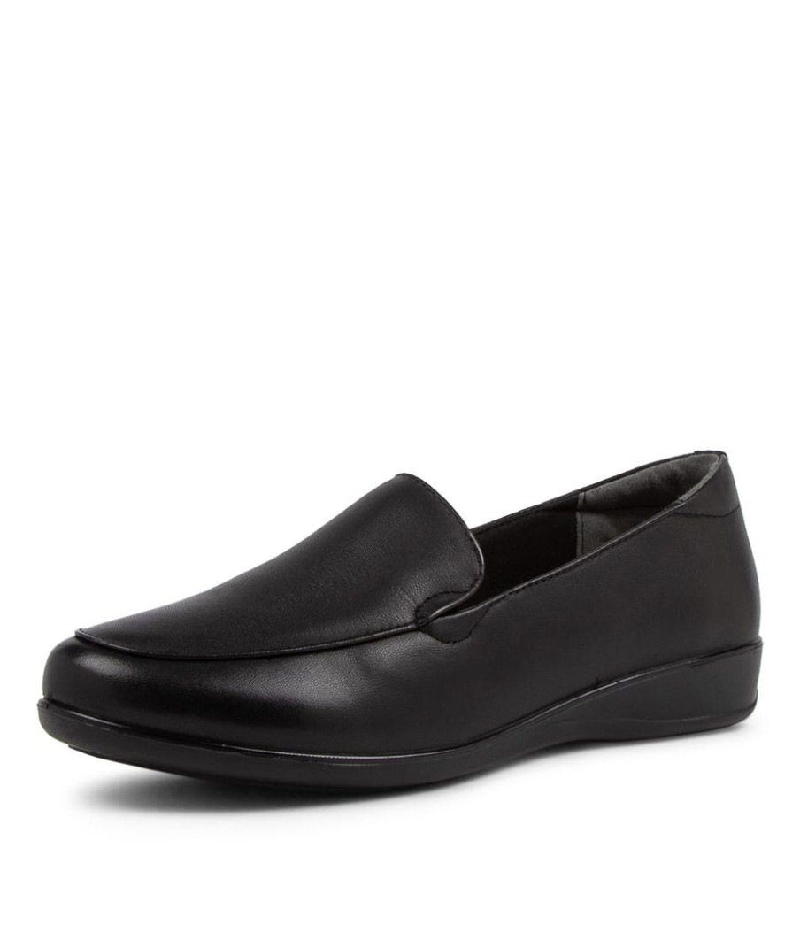 SUPERSOFT Harding2 Black Leather Slip-On Shoes | Loafers