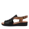 DJANGO & JULIETTE Madis Black-Dk Tan | Wedges