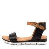 DJANGO & JULIETTE Londona Black-Dk Tan Leat | Wedges