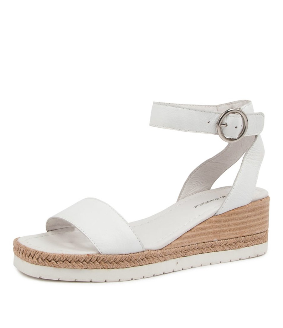 DJANGO & JULIETTE Irish White Leather | Espadrilles