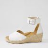 ZIERA Koen Xw White Leather Sandals | Espadrilles