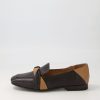 TOP END Majorca Black Dark Tan Leather Loafers | Loafers