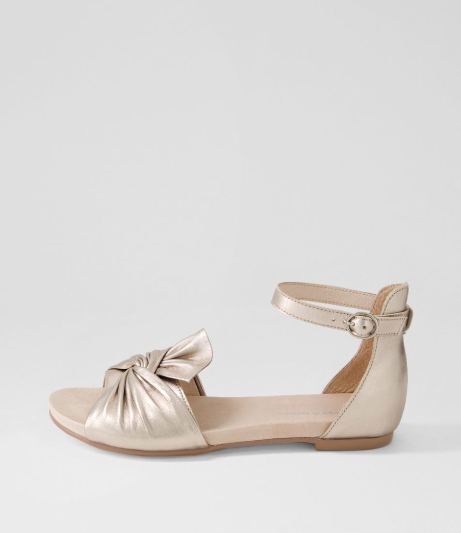 DJANGO & JULIETTE Jimeta Platino Leather Sandals | Sandals