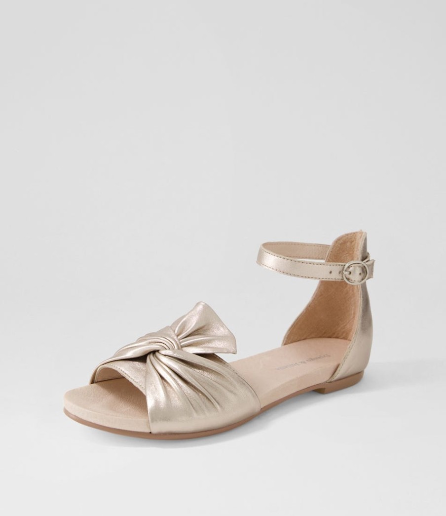 DJANGO & JULIETTE Jimeta Platino Leather Sandals | Sandals