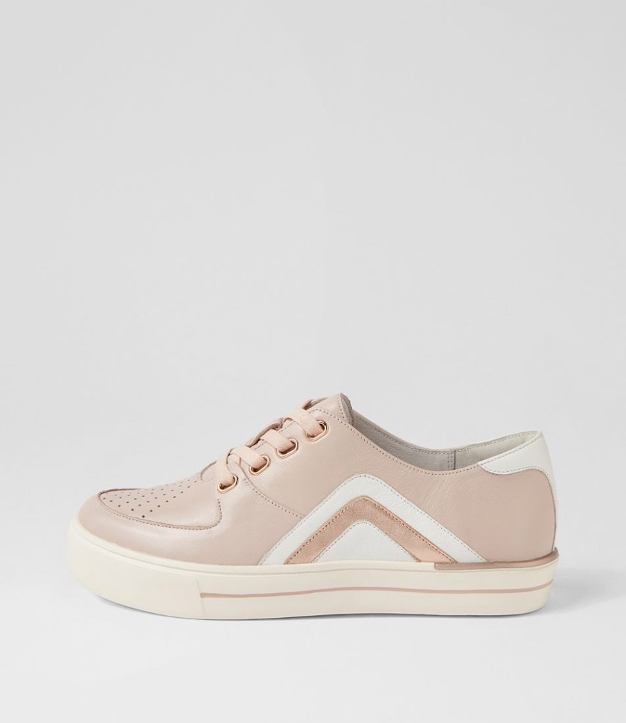 ZIERA Alona W Dusty Pink White Multi Sneakers | Sneakers