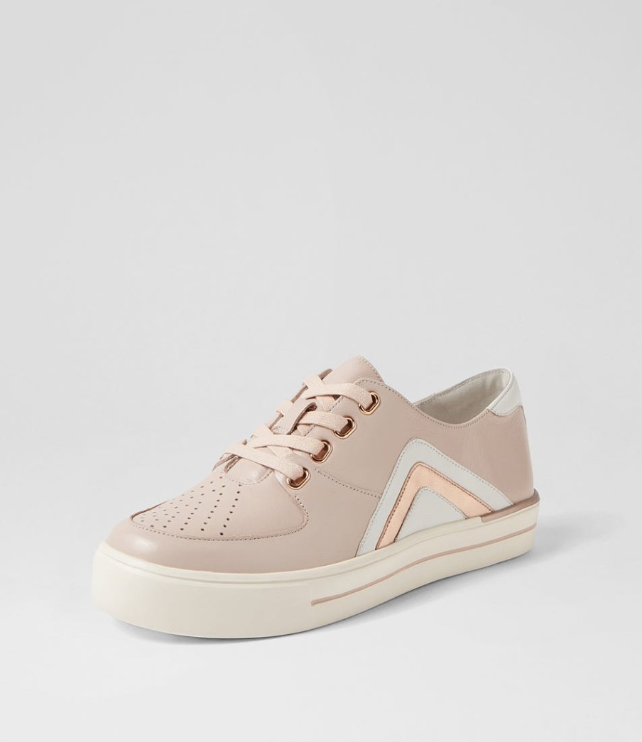 ZIERA Alona W Dusty Pink White Multi Sneakers | Sneakers