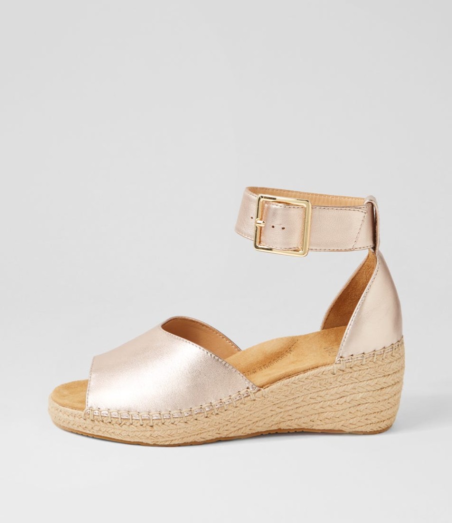 ZIERA Koen Xw Zr Pale Rose Gold Leather | Espadrilles