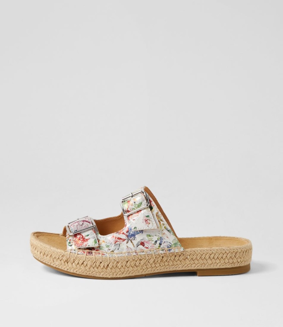 ZIERA Kapila W Wild Flower Leather Espadrilles | Espadrilles