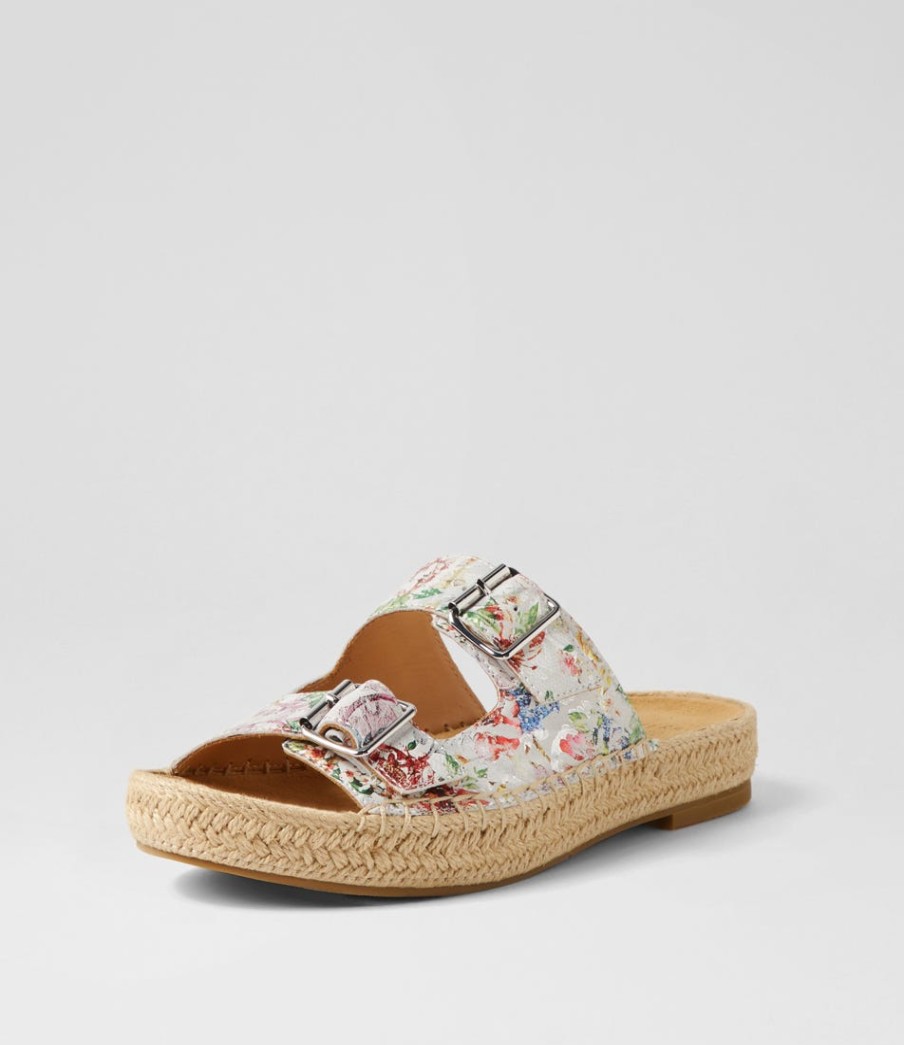 ZIERA Kapila W Wild Flower Leather Espadrilles | Espadrilles